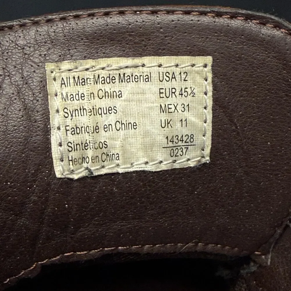 DEXTER COMFORT CORBIN Casual Boot Men's US 12 Brown Cafe Brun Lace Up